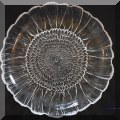 G35. Glass sunflower serving platter 12” - $12 
